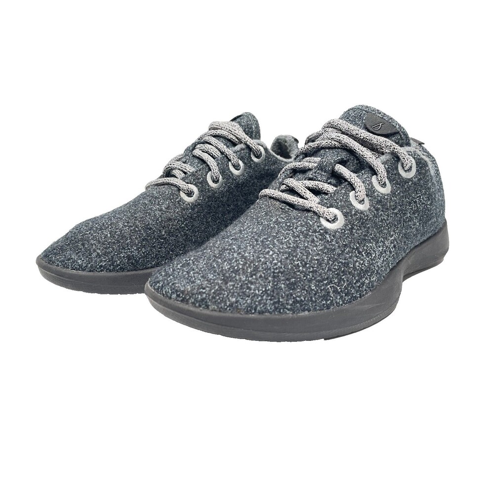 ALLBIRDS Wool Runner Heathered Gray/Black Wool Athletic/Casual Shoe Womens Sz 7 - Picture 2 of 9